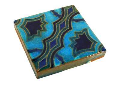 VINTAGE SOLON SCHEMMEL CALIFORNIA ART POTTERY PERSIAN BLUE CUENCA TILE SAN JOSE
