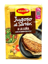 4-Pk Maggi Jugoso al Sarten A La Leña 4 Hojas /Maggi Seasoning Sheets 23.2g/.8oz
