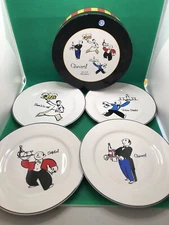 Rosanna Cheers Waiter Plates Set of 4 – 8” Appetizer/Salad – Italy