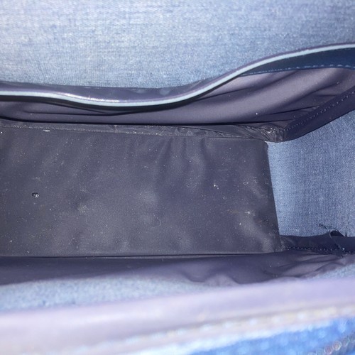 Vintage American Tourister Blue Leather Luggage - Carry On Bag JFK LaGuardia CA - Picture 6 of 8