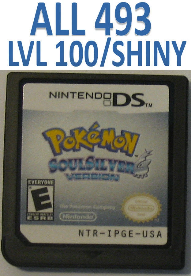 Authentic Unlocked Pokemon SoulSilver All 493 Shiny Pokemon All