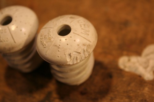 Vintage Muscle bike bicycle GEM England White Handlebars Bar end plugs caps - Picture 5 of 11