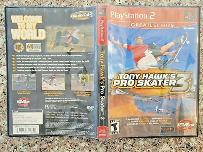Tony Hawk's Pro Skater 3 (Sony PlayStation 2, 2002) COMPLETE