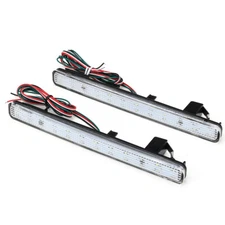 Clear Lens LED Bumper Reflector Marker Lights For 2009-2014 Acura TSX