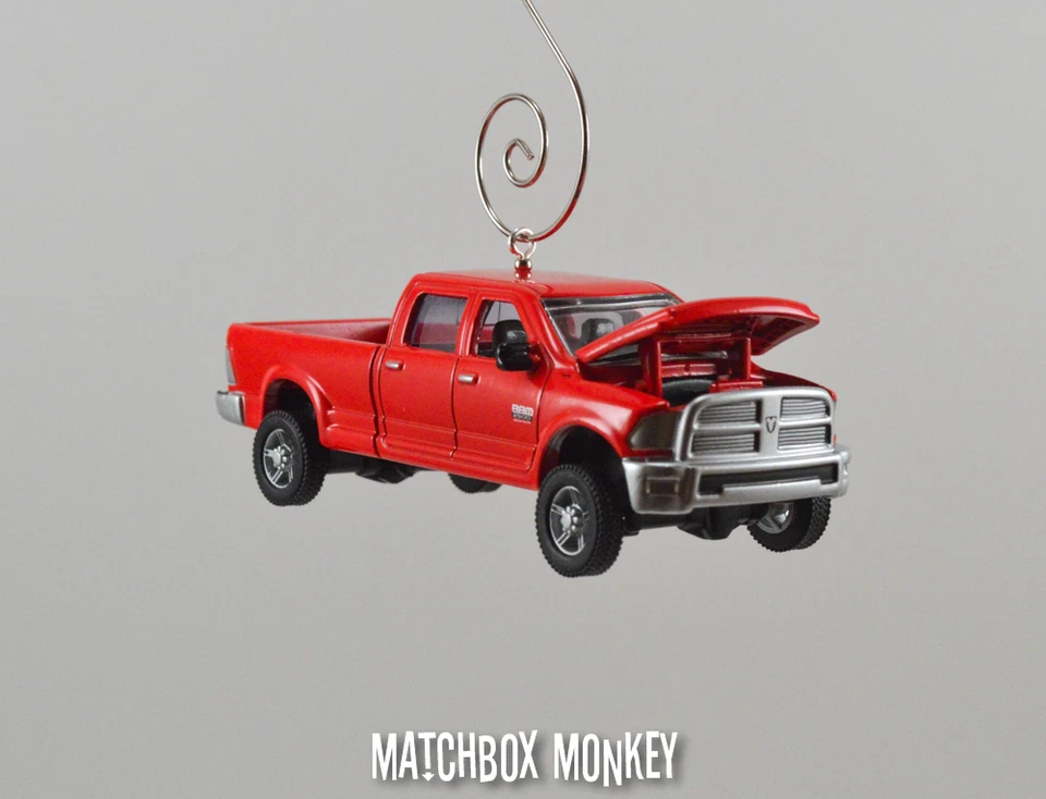 Custom '14 Dodge RAM 2500 Quad Cabina Camion Lungo Box Letto Natale Ornamento - Immagine 2 di 4