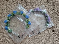 WILL BE SHIPPED 04/20 Headband for Women Set of Two Purple and Blue