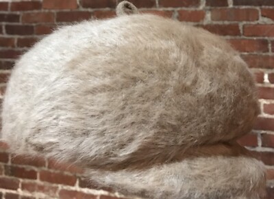 Marzi Firenze for Neiman Marcus Hat Brown MARZI X NEIMAN MARCUS Brown Rabbit Fur Beret Made in Italy  main image 3