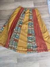 Vintage Hippie Boho Skirt Women's - Elastic Blown - Size Large