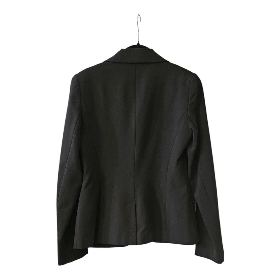 Blazer Apostrophe Mujer Talla 4 Negro Cierre de 3 Botones Forrado Carrera Negocios Foto 2 de 4