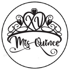 MIS QUINCE 15TH QUINCEANARA ENVELOPE SEALS LABELS STICKERS PARTY FAVORS