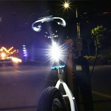 USB Rechargeable 4 Modes 5 LED Bike Bicycle Cycling Front Rear Tail Light Lamp