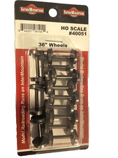 INTERMOUNTAIN HO-SCALE 40051 36" WHEEL SETS, 12 PAIR, .110" wheel width