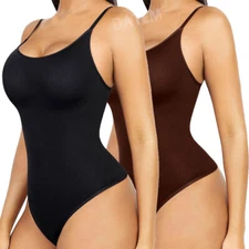 Laides Full Body Shaper Firm Tummy Control Thong Shapewear Slimming Bodysuits