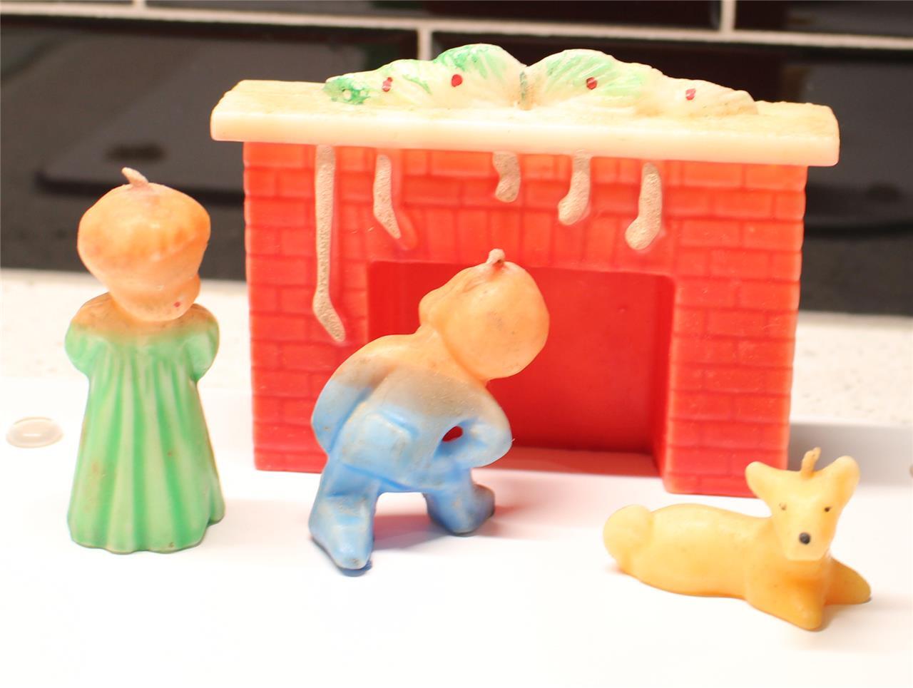 Vintage Night Before Christmas Gurley Candle Set Unused in Box eBay