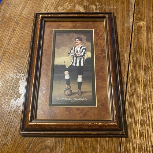 Vintage Framed Art Print W McCracken Newcastle United Footballer 1909 Man Cave - 第 1/16 張圖片