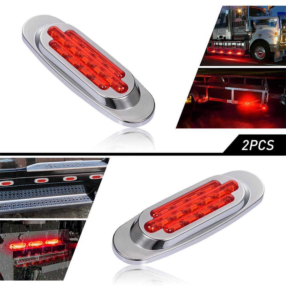 Red LED Universal Waterproof Pickup Side Marker Light for Truck Trailer