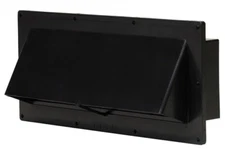 Ventline By Dexter Mobile Home/RV Black Exterior Sidewall Range Hood Vent