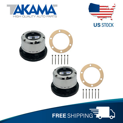 2pcs TAKAMA LOCKING HUBS For JEEP FORD CHEVYDODGE Old trucks warn 9072 lock outs