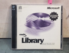 Vintage Microsoft MSDN Library Visual Studio 6.0 Code CD ROm Sold as Novelty