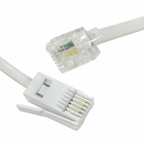 3m BT to RJ11 Telephone Modem Cable UK Landline Lead Fax Router Phone Sky Box - Afbeelding 4 van 12