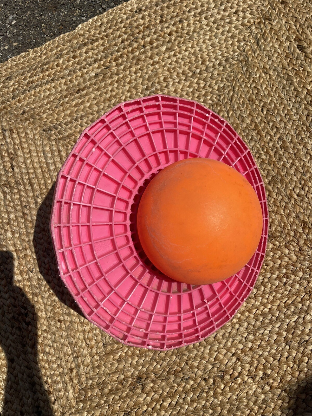 Vintage 1980's Pogo Bal Pogo Ball Original Hasbro Pink/Orange POGOBAL