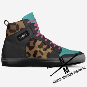 fuzzy high top sneakers