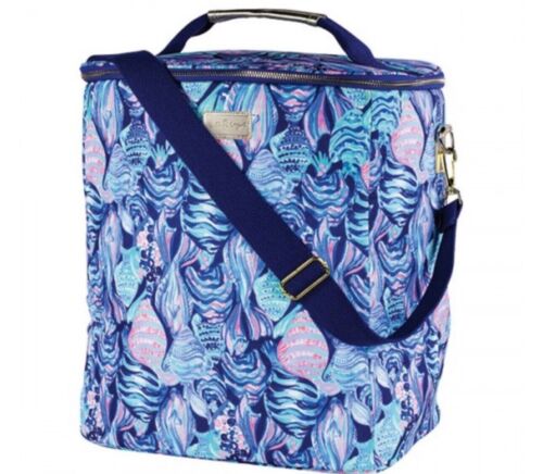 Lilly Pulitzer NEW Insulated Picnic Wine Carrier Cooler SCALE UP Print