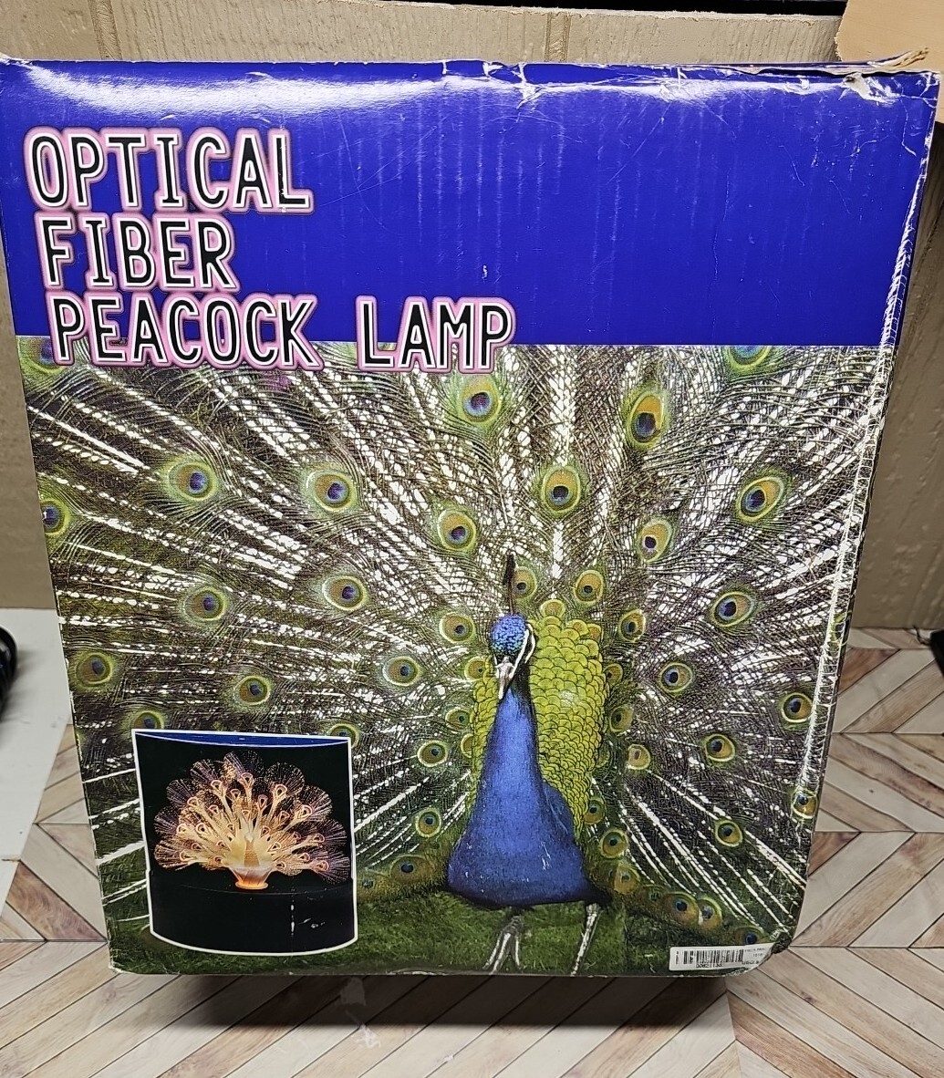 Fiber Optic Peacock Lamp Quickiny Industries Lighting Color Changing