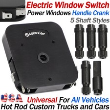 Interruptor de manivela de ventana eléctrica universal con 5 estilos de eje para GM Ford Chevy