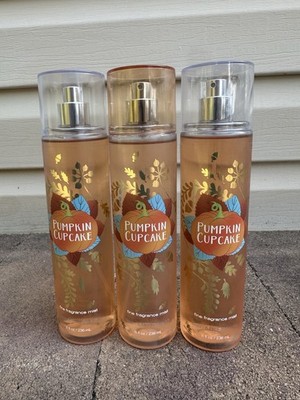 Bath Body Works Pumpkin Cupcake Fragrance Mist spray fall autumn perfume lot 3