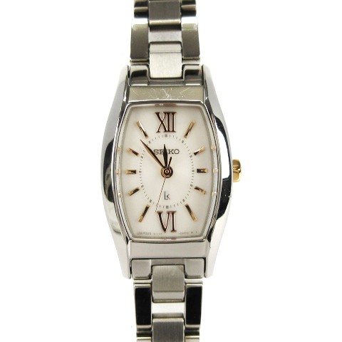 ウサユキ Seiko Lukia Watch Analog Solar Ssvr131 V117-0Dk0 Silver