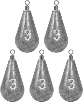 BLUEWING Casting Swivel Bell Sinkers Fishing Weights 1/2Oz-8Oz Drop Shot Dipsey 