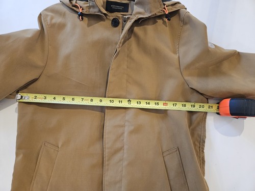 Chaqueta SCOTCH & SODA Hombre Talla Mediana Parka Cremallera Con Capucha Forrada Ligera - Imagen 8 de 9
