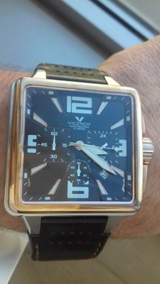 Viceroy CHRONOGRAPH BIG SQUARED 43645 Vintage Collection NOS Armbanduhr