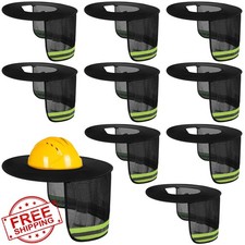 Jspupifip 10pc Hard Hat Sun Shade Full Brim High Visibility Visor