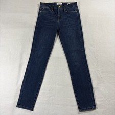 Frame Le High Skinny Jeans Womens 28 Fits Like 29x28 Blue Stretch Denim