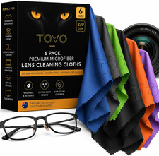 Microfiber Cleaning Cloth   6 Pack, 230 GSM Ultra Soft Lens Cloth for Glasses...