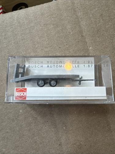 Remolque Busch HO 1:87 44903 remolque transporte automático muy raro | Zustand: New