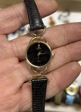 Women's Vintage GUCCI Leather Band SWISS MADE Quartz Watch