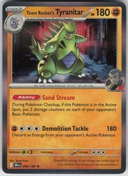 Team Rocket's Tyranitar 096/182 Destined Rivals Holo Rare