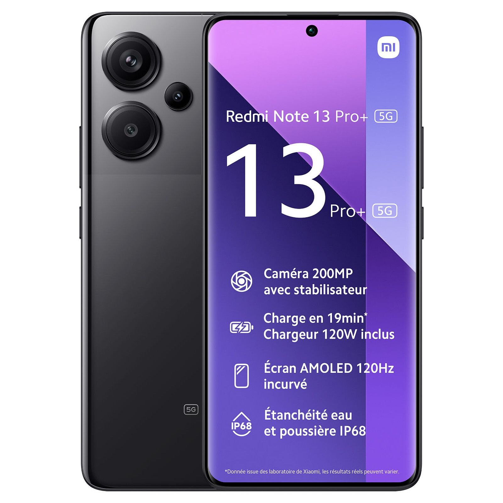 XIAOMI Redmi Note 13 Pro+ 5G 256 Go Noir Reconditionné Très bon état