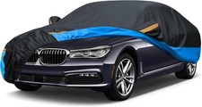 Car Cover Waterproof All Weather Outdoor Windproof Dustproof UV Protection Fit S