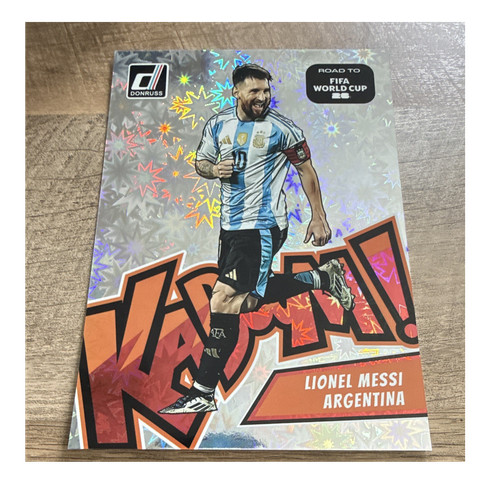 Panini Donruss Road to FIFA World Cup Jumbo Kaboom! Lionel Messi Argentina #1