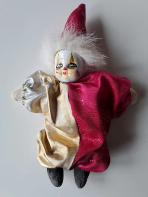 Clown Harlekin puppe 24cm - Bild 1 von 2