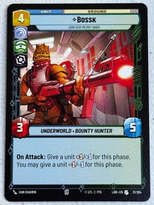 Bossk - Join Our Merry Band 31/264 UC A Lawless Time
