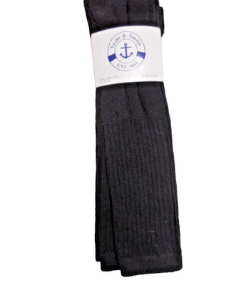 Yacht & Smith Men's Long Tube Socks, Cotton 3 Pair