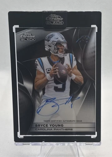 2025 Topps Chrome Black Autograph Bryce Young Auto #AU-BY