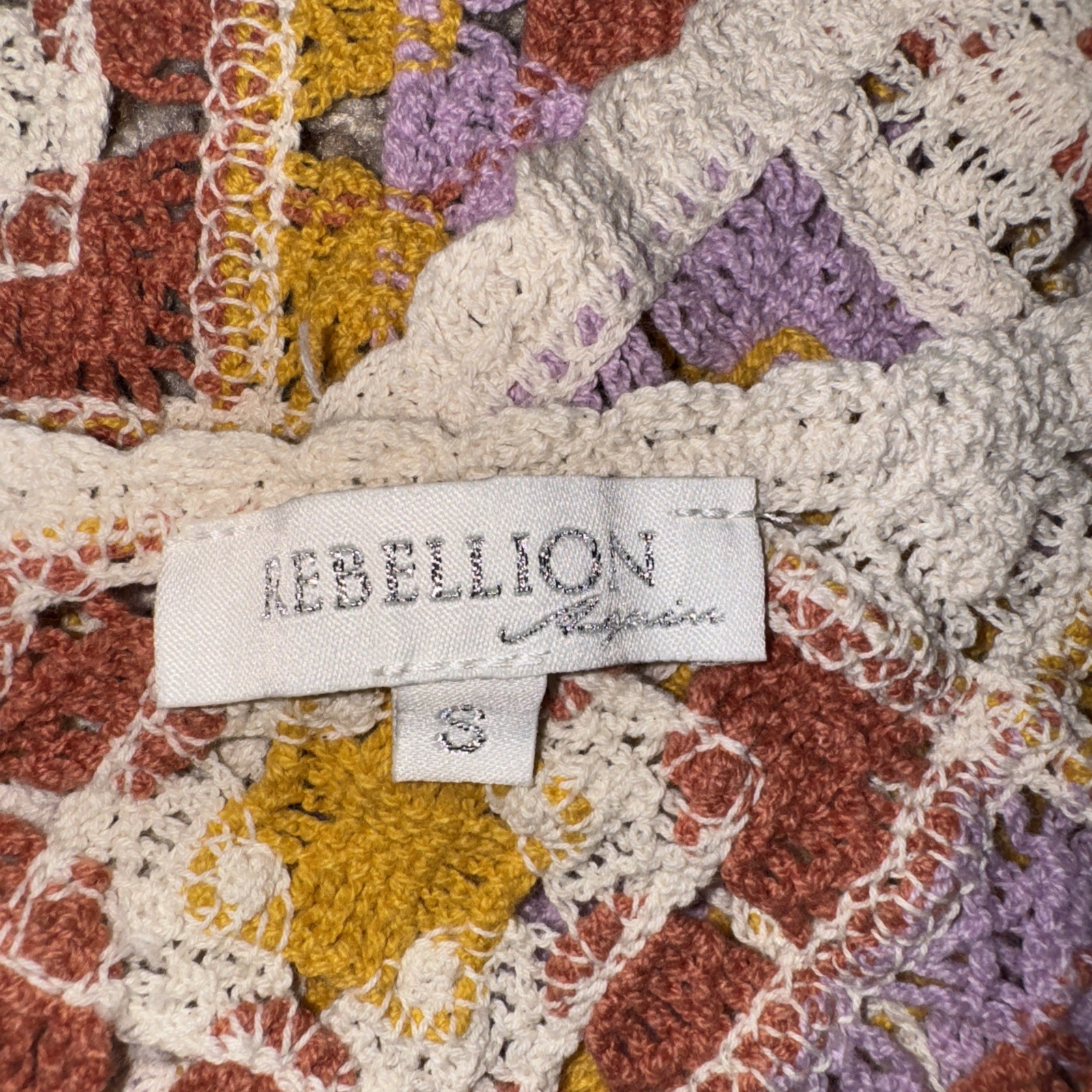 Rebellion S Crochet Patchwork Granny Square Bohem… - image 6