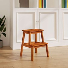 Tabouret-escabeau 2 marches 40x38x50 cm Bois d'acacia solide escabeau vidaXL