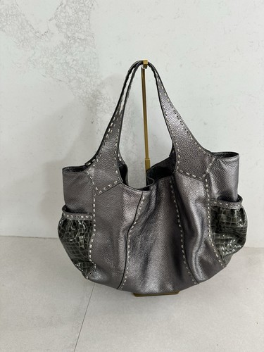 BORSA VINTAGE REIGN GRANDE HOBO PELTRO - Foto 3 di 7